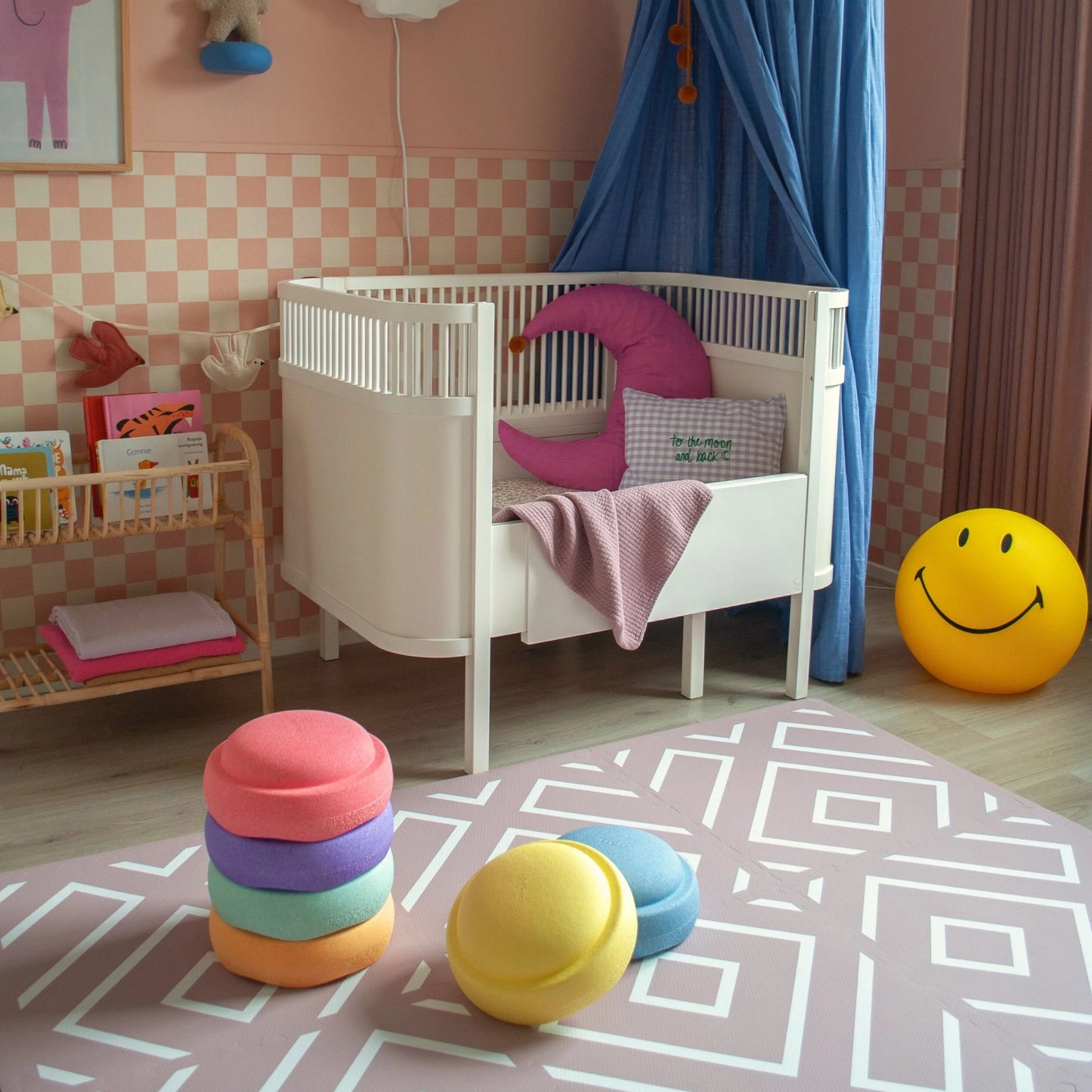 Eeveve | Speelmat | Modern blocks | Old pink