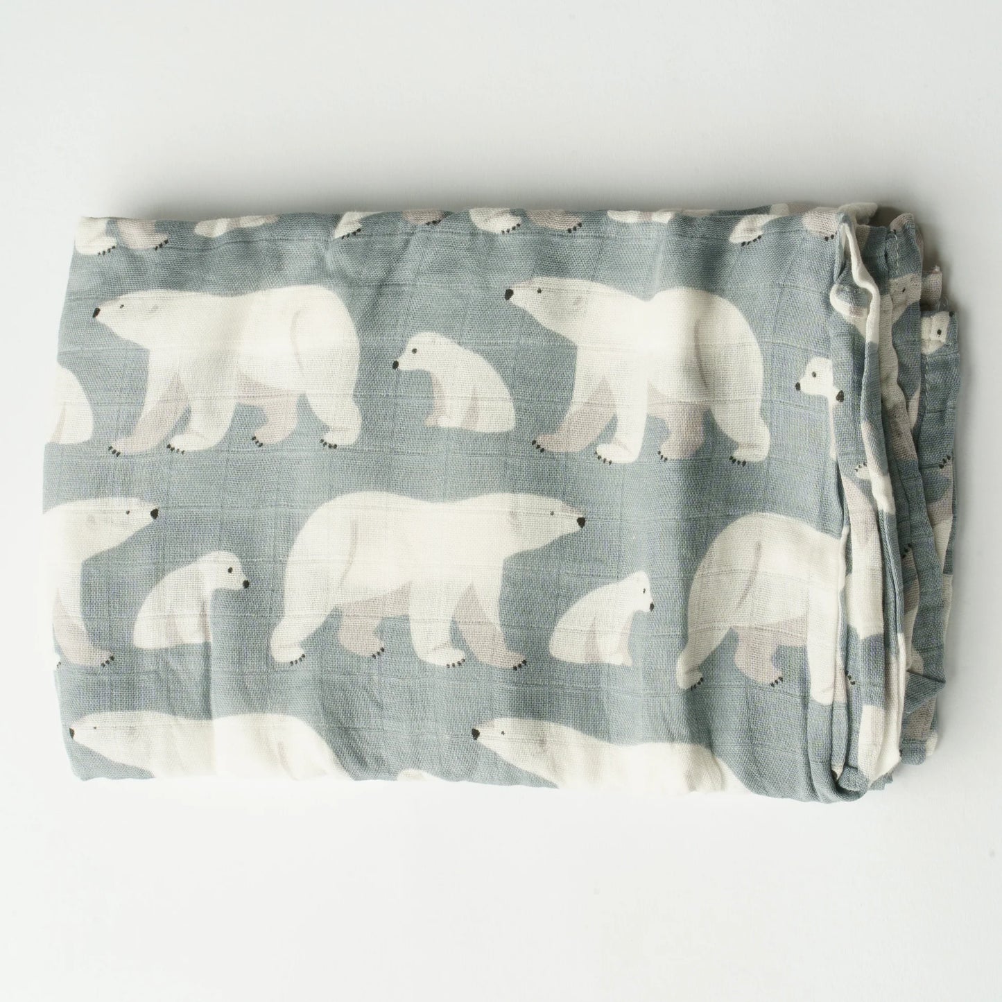 Tess & Tobi | Hydrofiele doek XL | Blauw met ijsberen