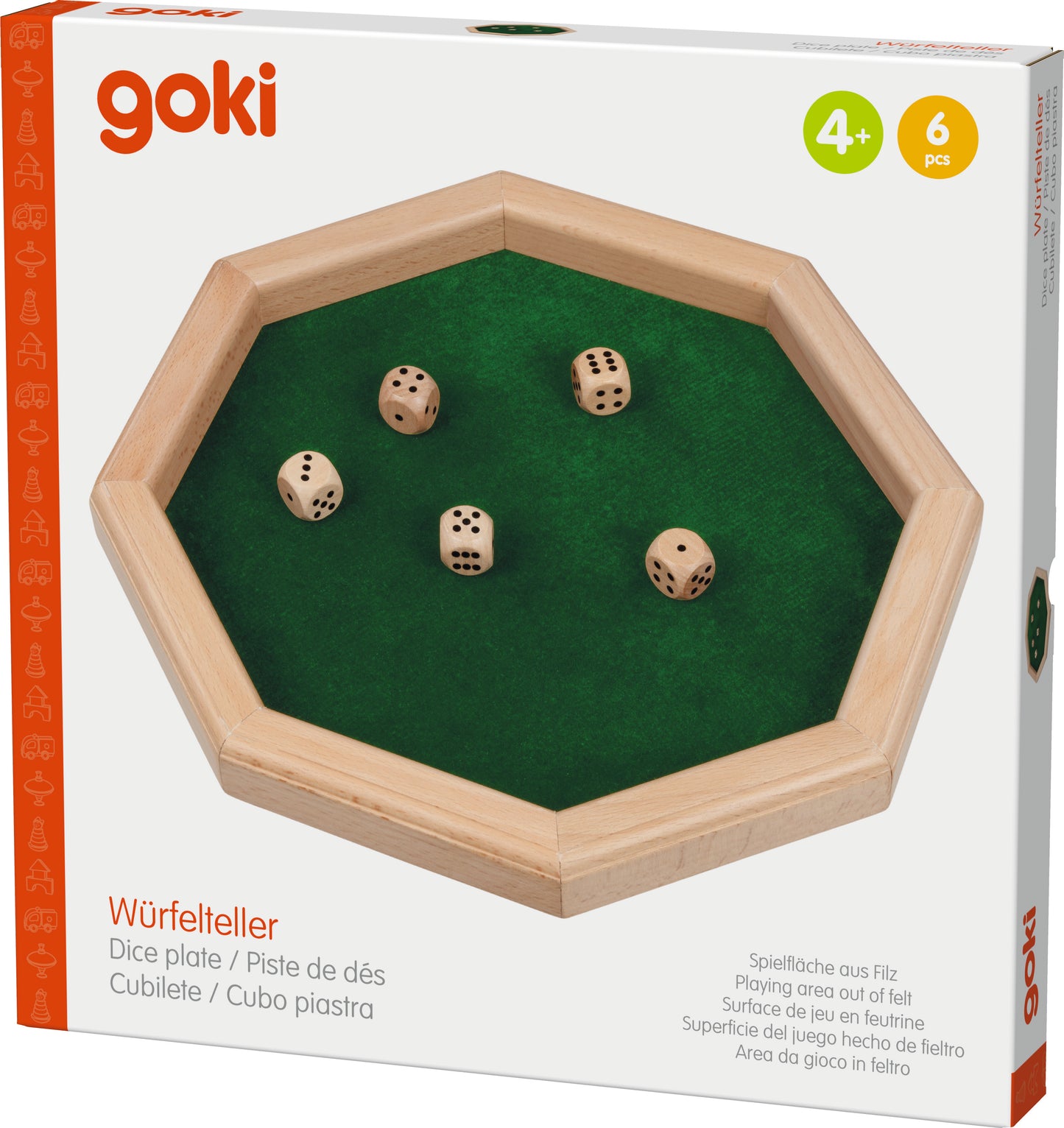 Goki | Dobbelbord met dobbelstenen