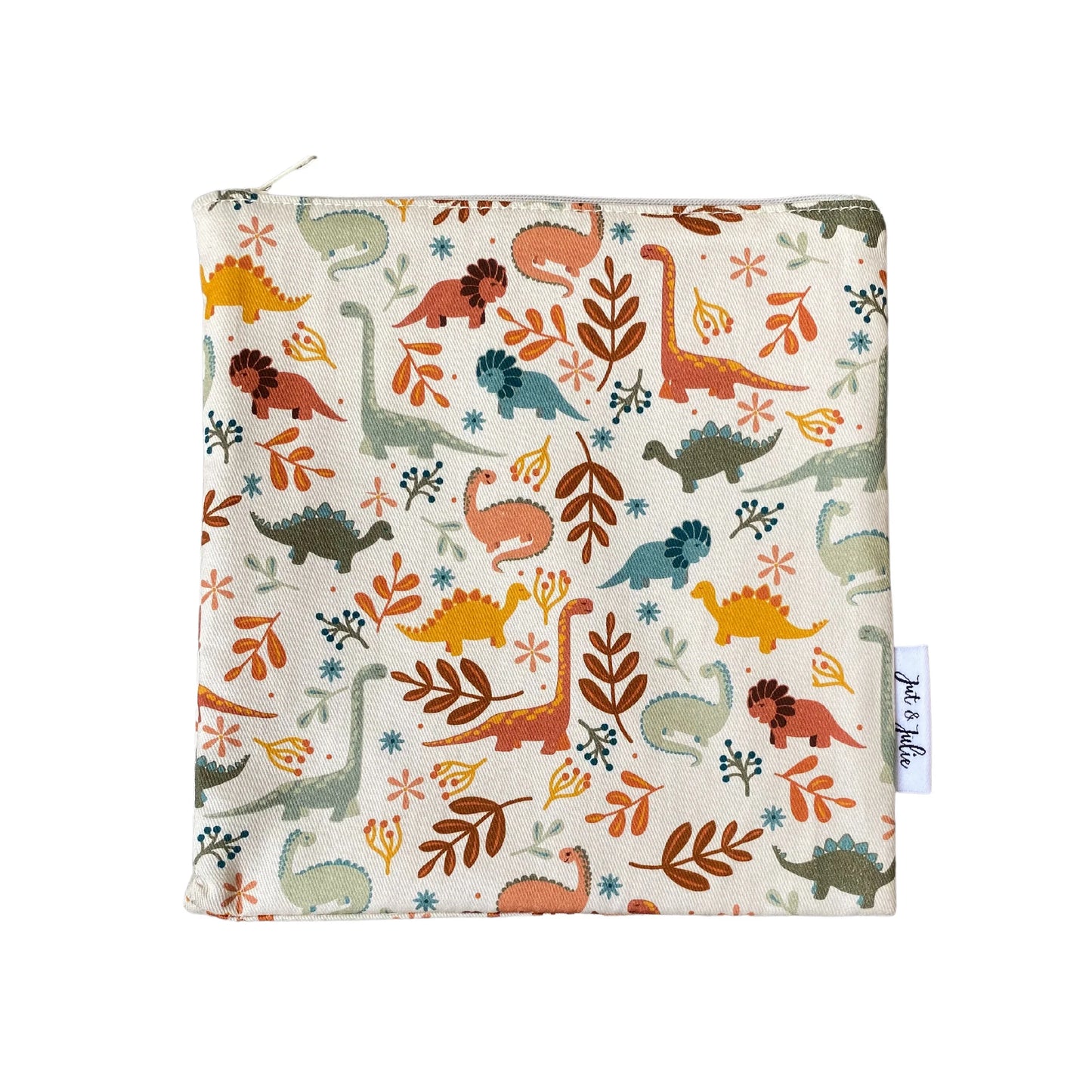 Tess & Tobi | Wasbaar boterhamzakje | 20 x 20 cm | Dino