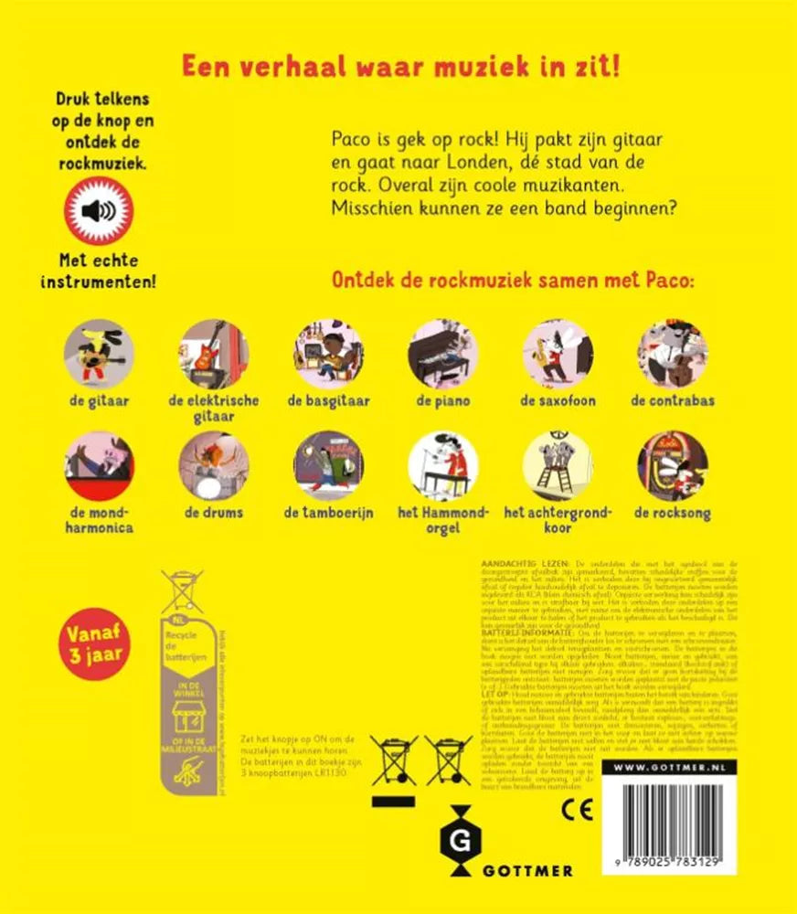 Boek | Paco is een rockster | Geluidenboek