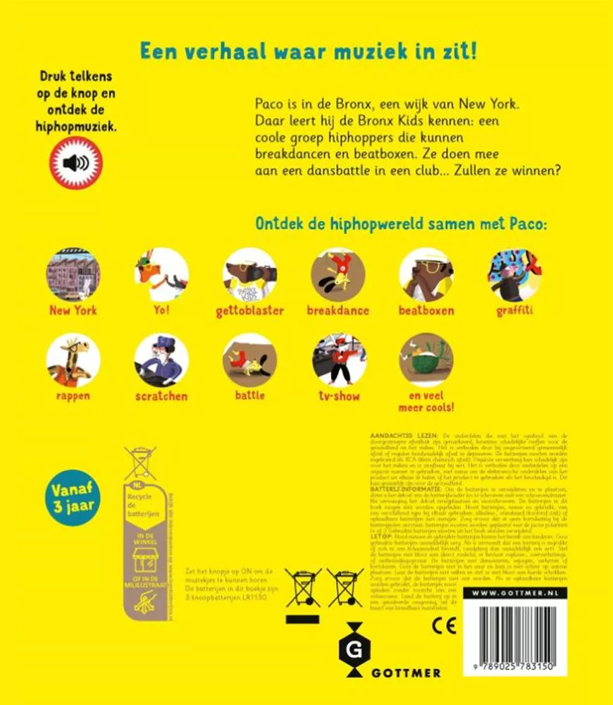 Boek | Paco en de hiphop | Geluidenboek