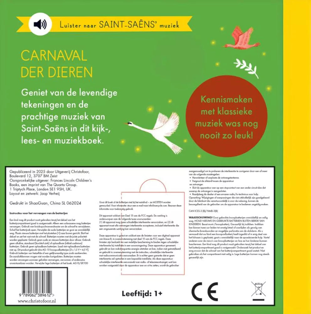 Boek | Het kleine verhalenorkest | Carnaval der dieren | Geluidenboek