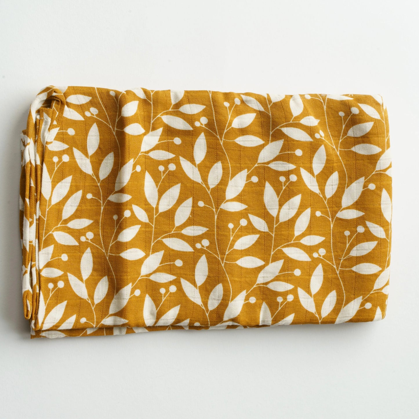 Tess & Tobi | Hydrofiele doek XL | Bruin met blaadjes