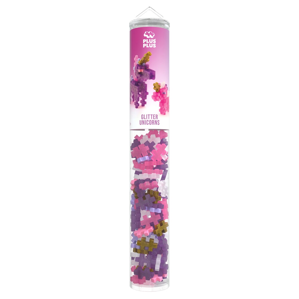Plus-Plus | Tube | Glitter Unicorns | 100 stuks