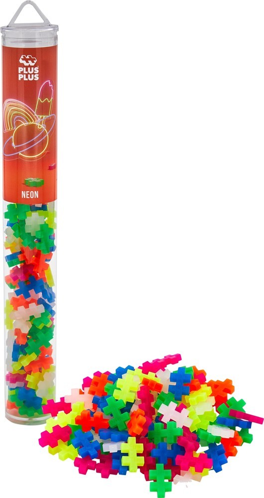 Plus-Plus | Tube | Neon | 100 stuks
