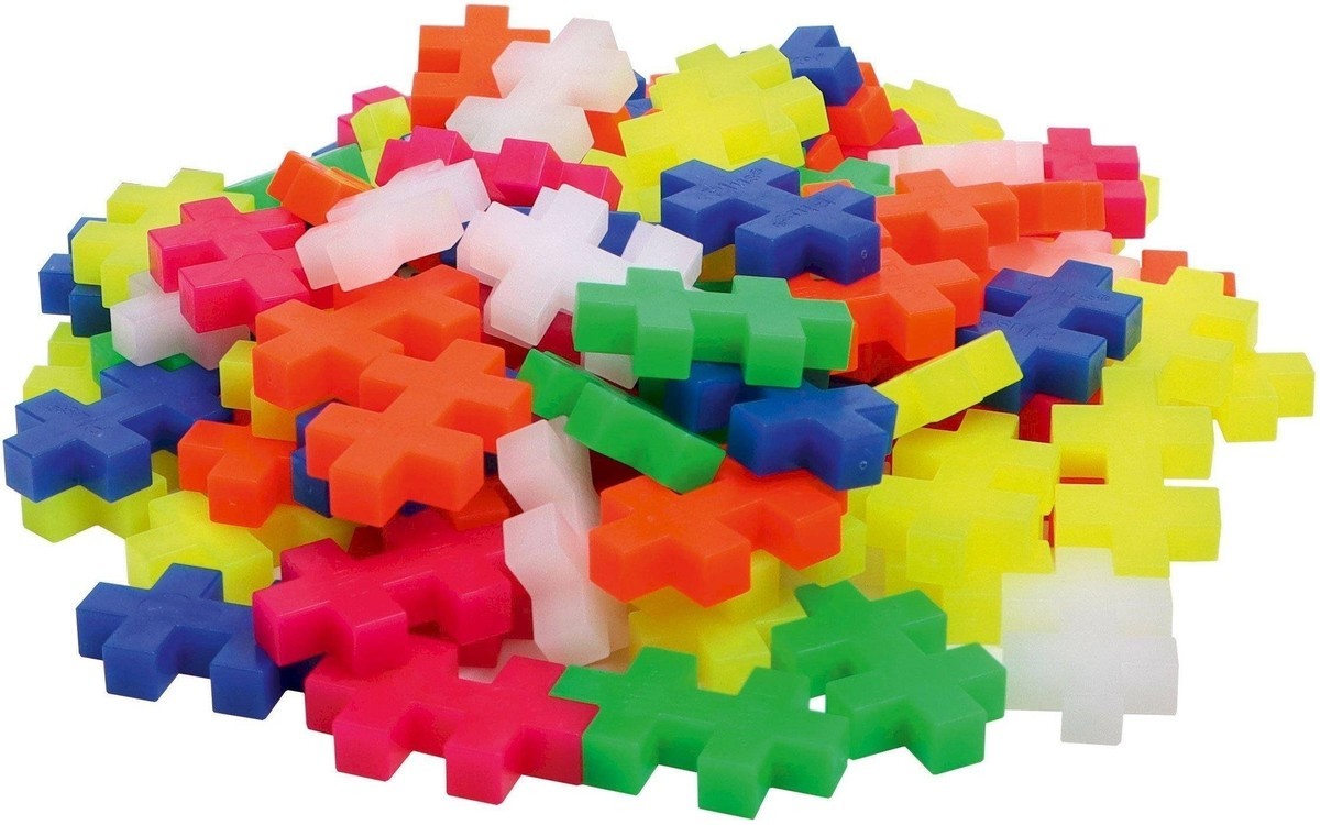 Plus-Plus | Big | Tube | Neon | 15 stuks