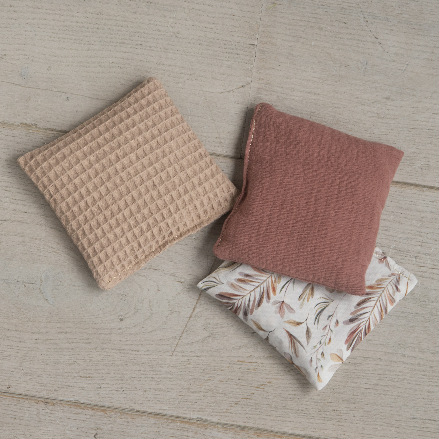 Little Botanic label | Sensorische pittenzakjes | Nature | 3 stuks