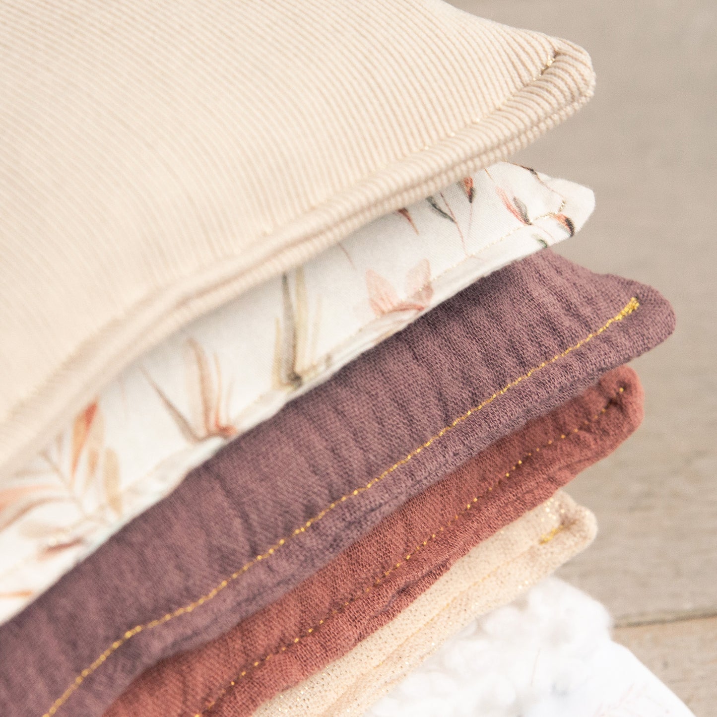 Little Botanic label | Sensorische pittenzakjes | Nature | 6 stuks