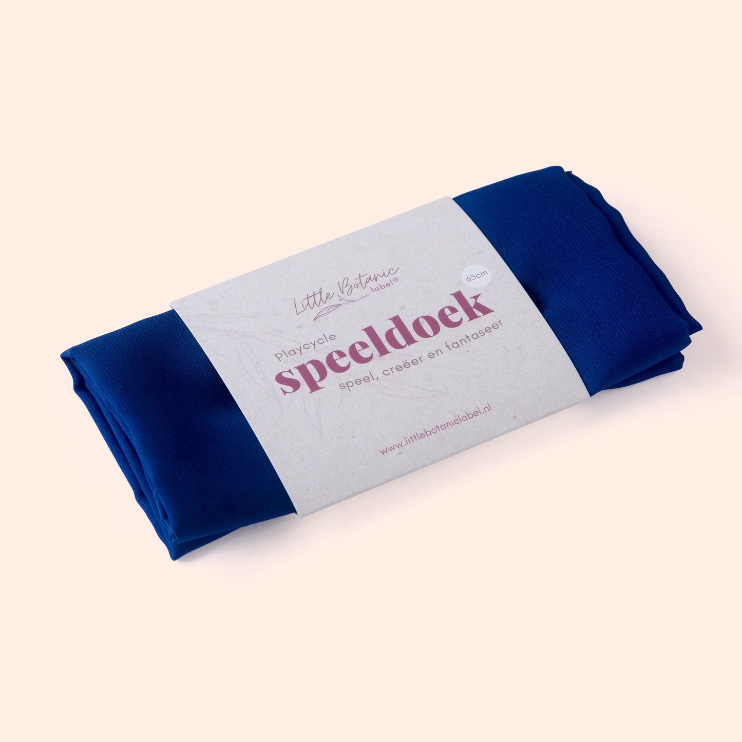 Little Botanic label | Playcycle speeldoek | Blauw | Medium