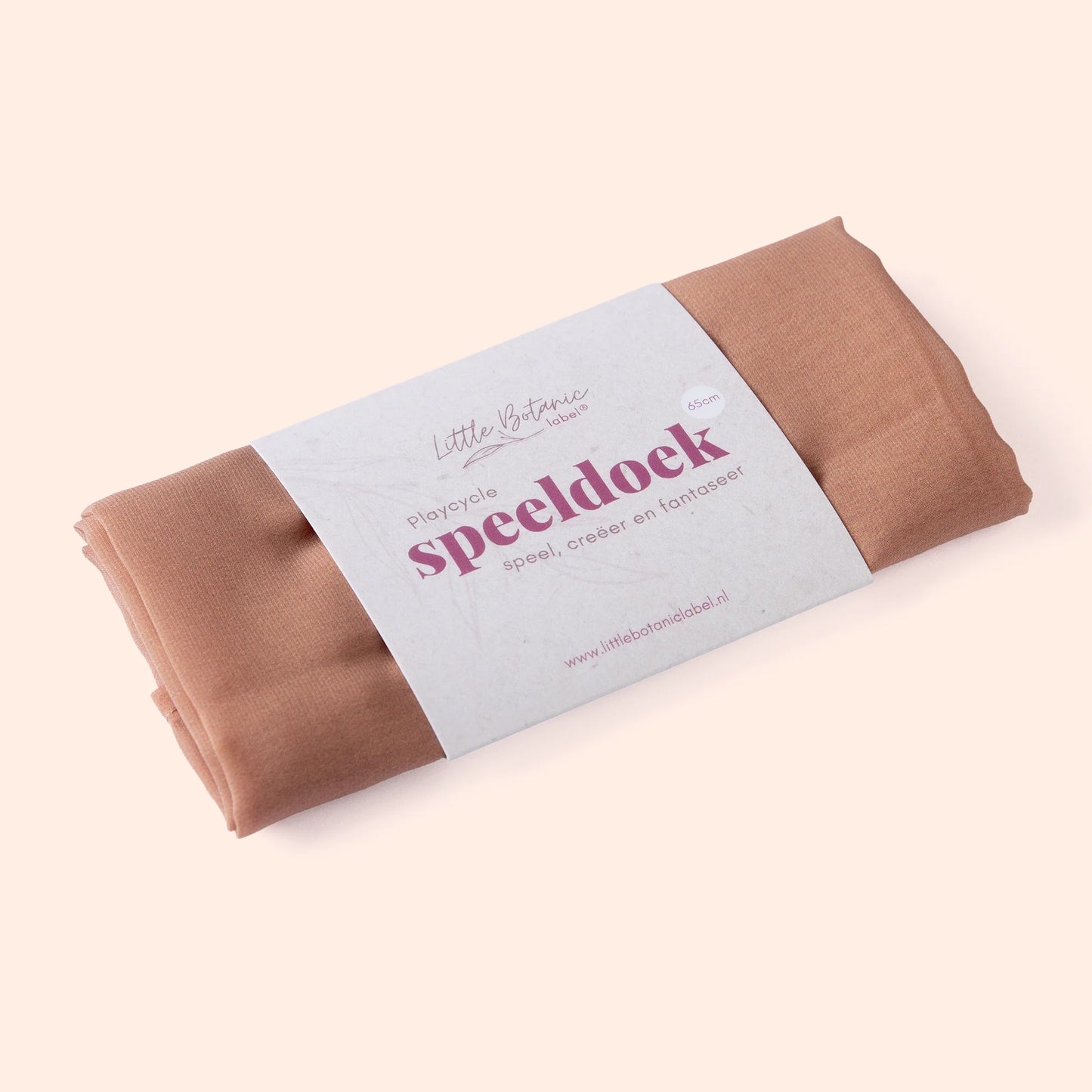 Little Botanic label | Playcycle speeldoek | Licht oranje | Medium