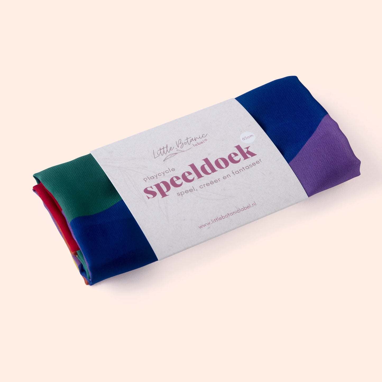 Little Botanic label | Playcycle speeldoek | Waves | Regenboog | Medium
