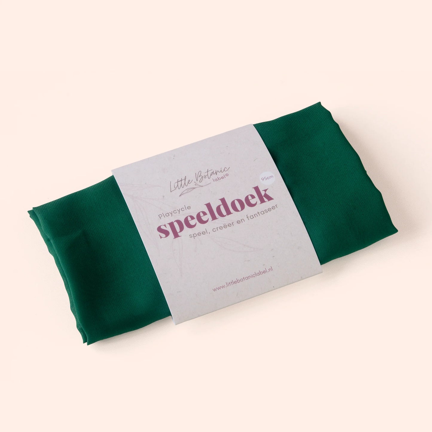 Little Botanic label | Playcycle speeldoek | Groen | Groot