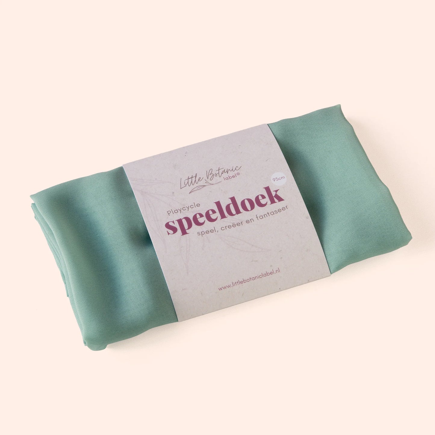 Little Botanic label | Playcycle speeldoek | Mint groen | Groot
