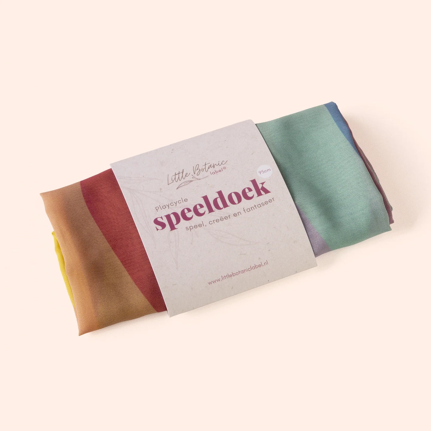 Little Botanic label | Playcycle speeldoek | Waves | Pastel | Groot