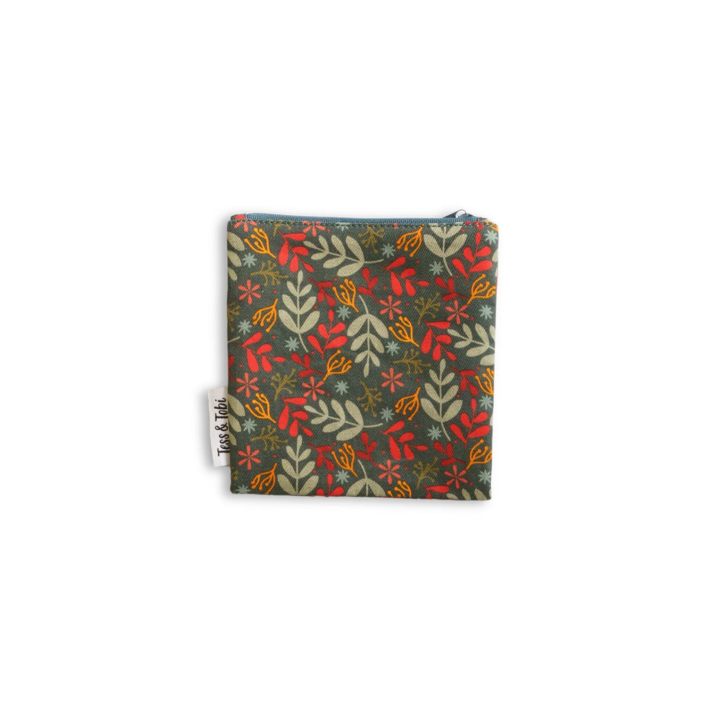 Tess & Tobi | Wasbaar snackzakje | 14 x 14 cm | Blaadjes