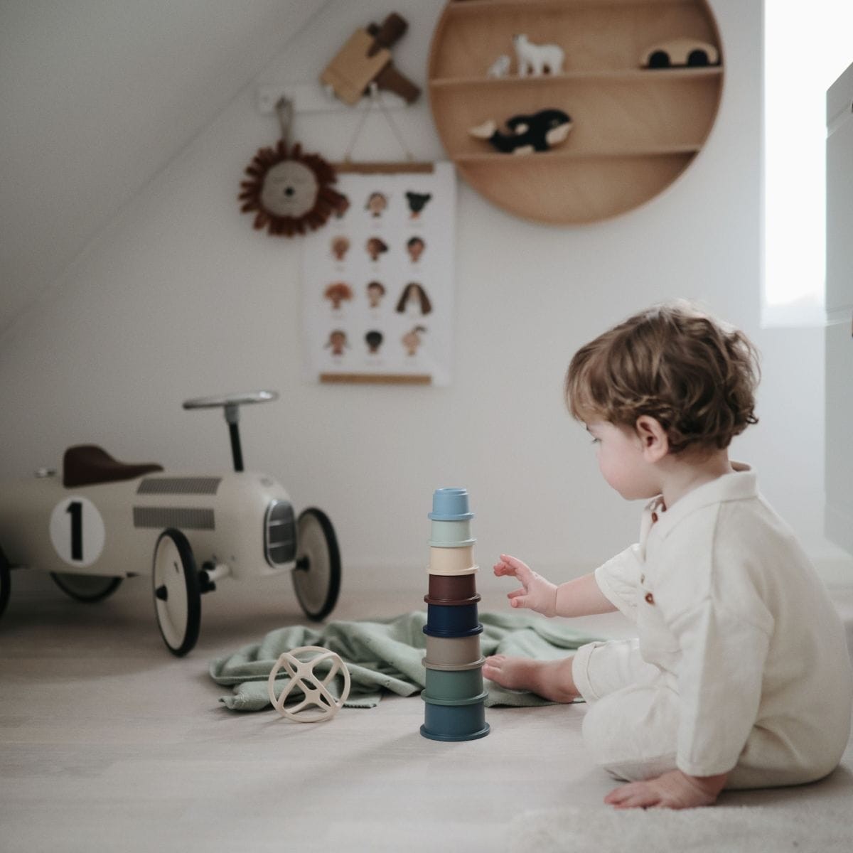 Mushie | Stacking Cups | Forest