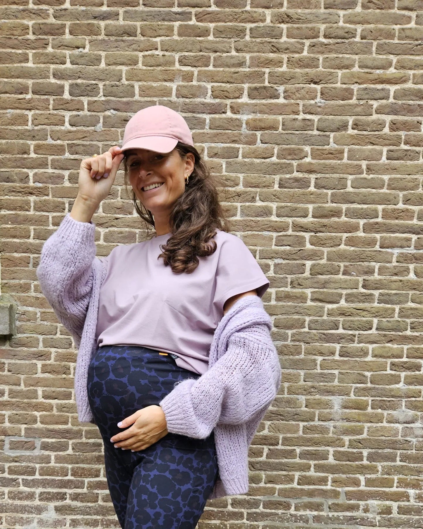 Swan and the people | Oversized top | Oud roze