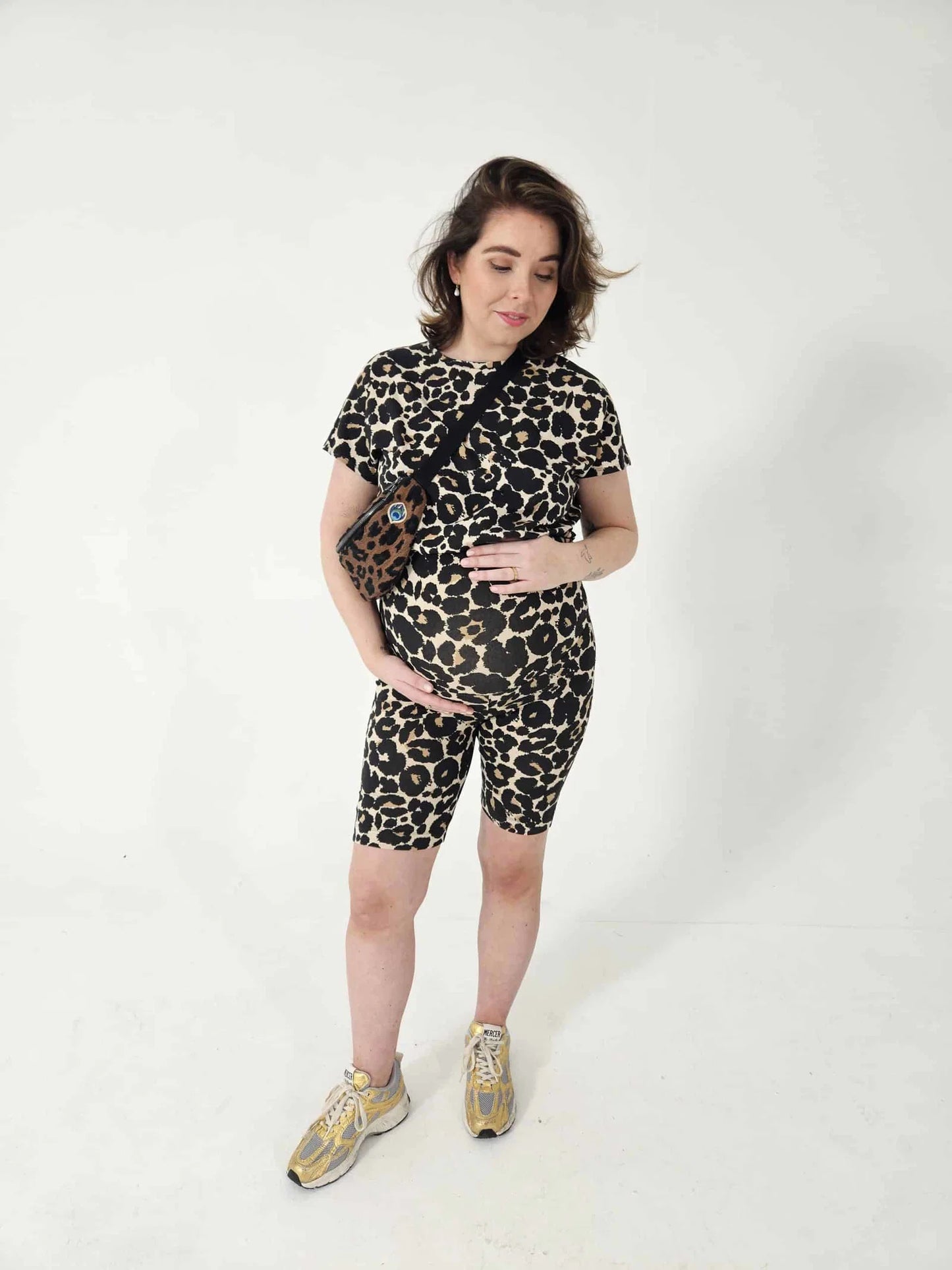 Swan and the people | Korte broek | Leopard beige