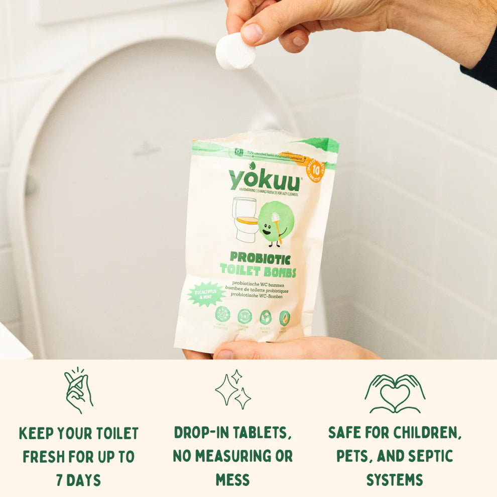 YOKUU | Toilet bom | Tijm en zeezout | 10 stuks