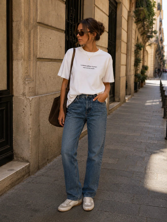 Swan and the people | Oversized top | Wit