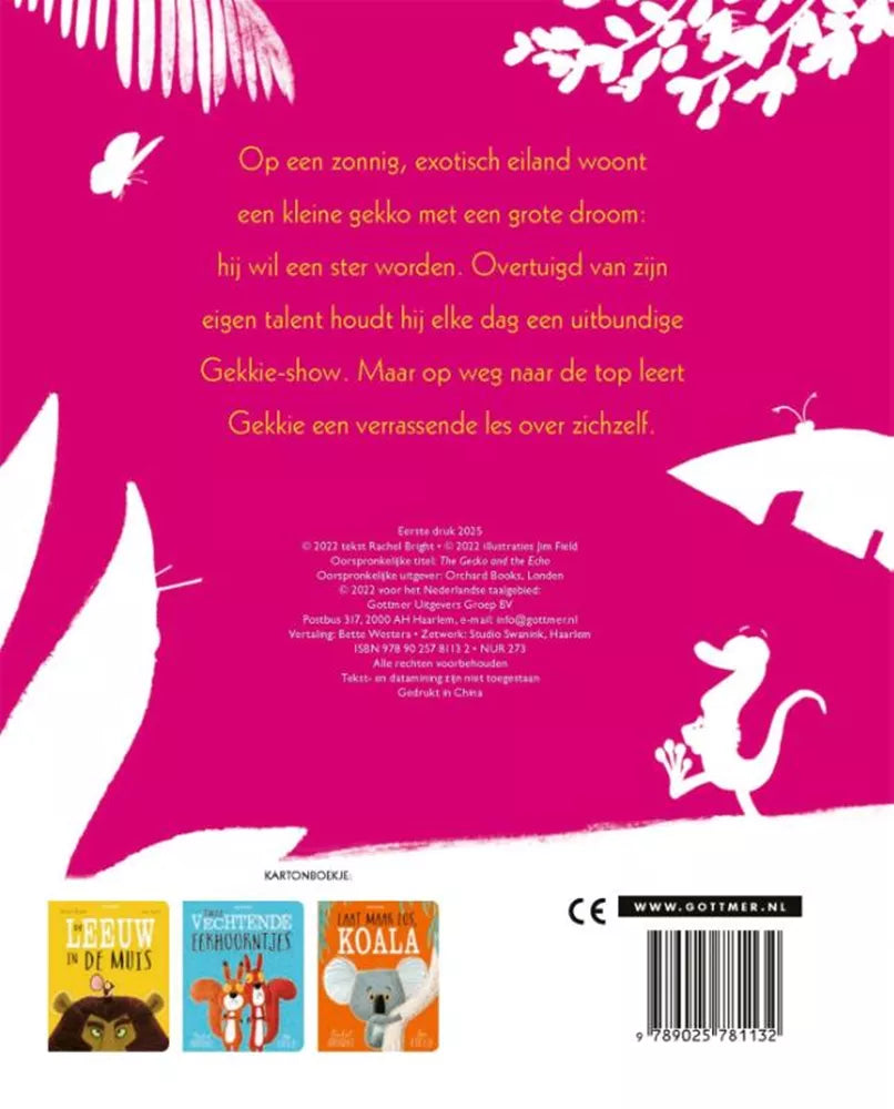 Boek | Rachel Bright | Gekkie de gekko | Kartonboek