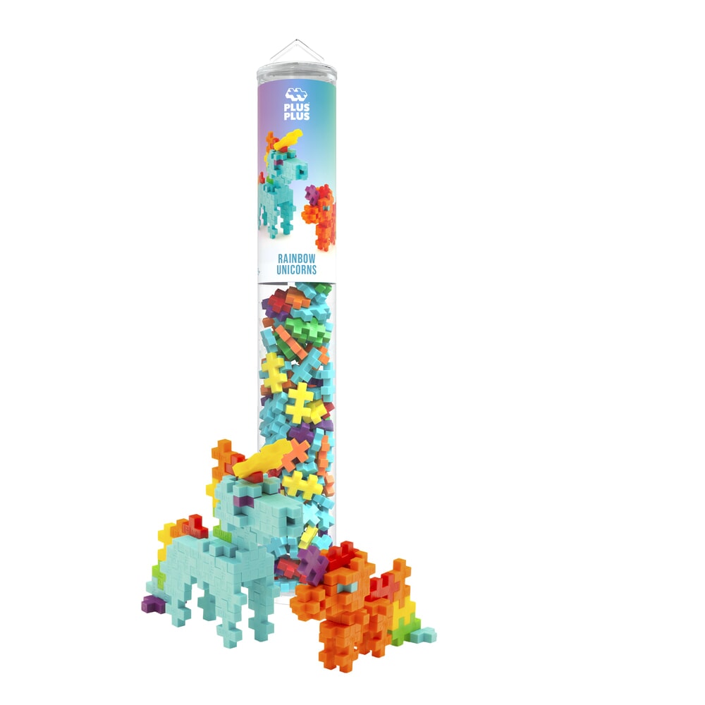 Plus-Plus | Tube | Rainbow Unicorns | 100 stuks