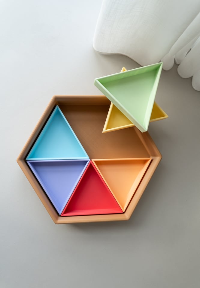 Grennn | Inlegdriehoek | Mandigo | Pastel paars