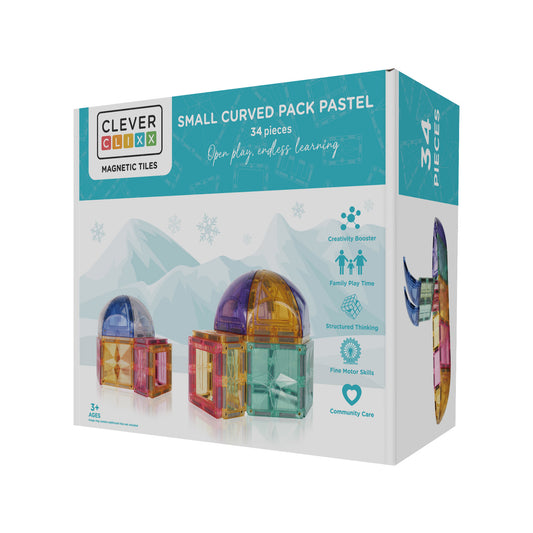 Cleverclixx | Small curved pack | 34 | Pastel