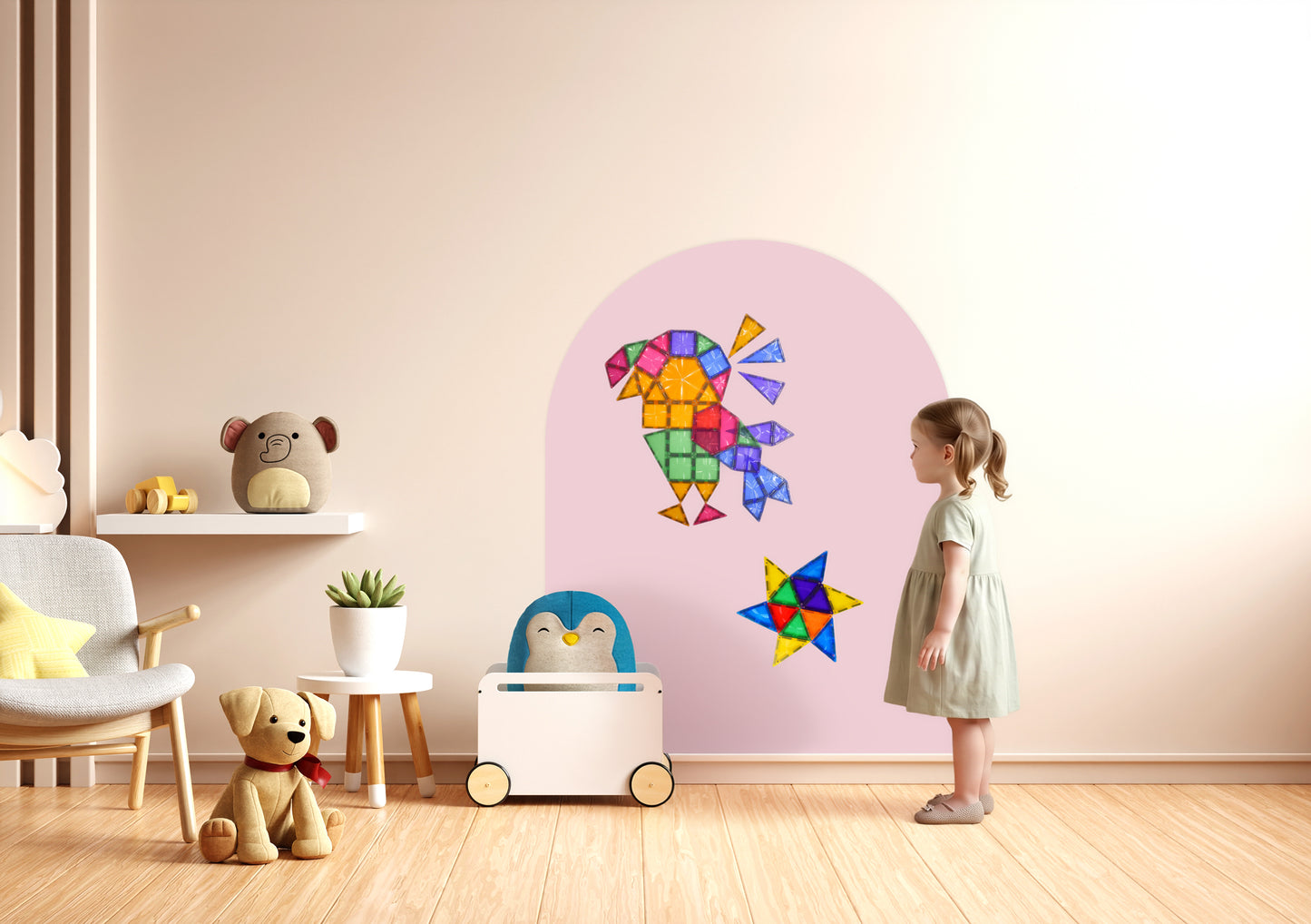 Cleverclixx | Magnetische muursticker | Dream Pink