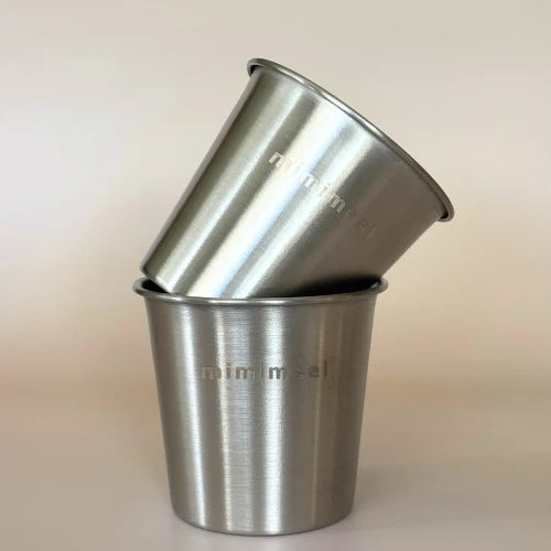 Mimimeal | RVS open drinkbeker | Set van 2