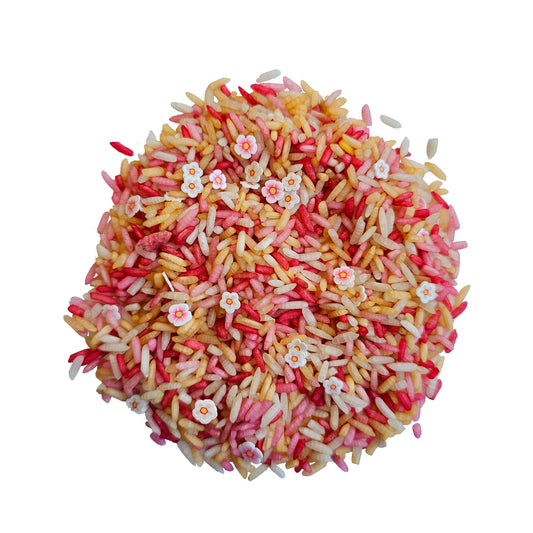 Grennn | Speelrijst | Pink flower mix