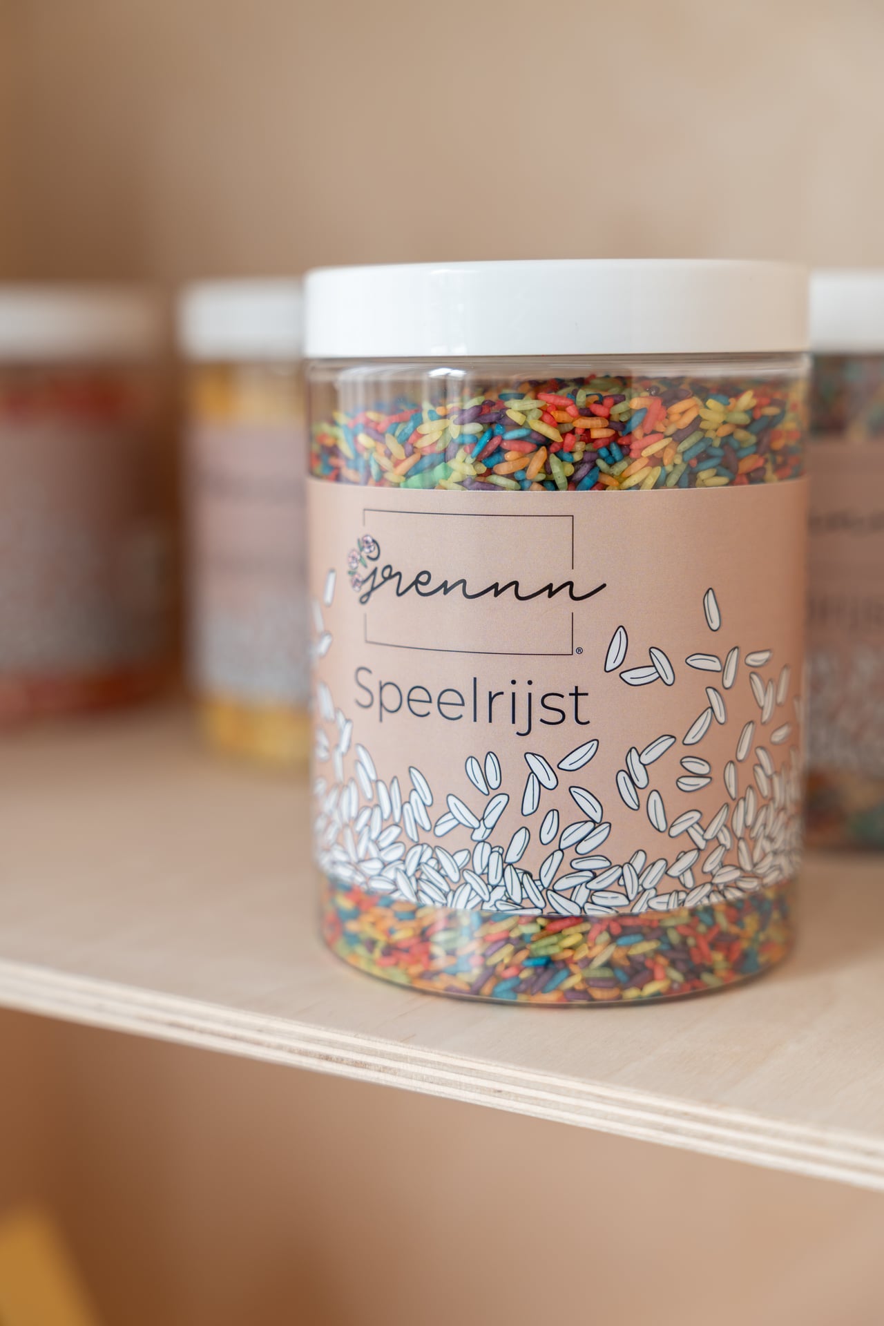 Grennn | Speelrijst | Wave regenboog | 750 gram