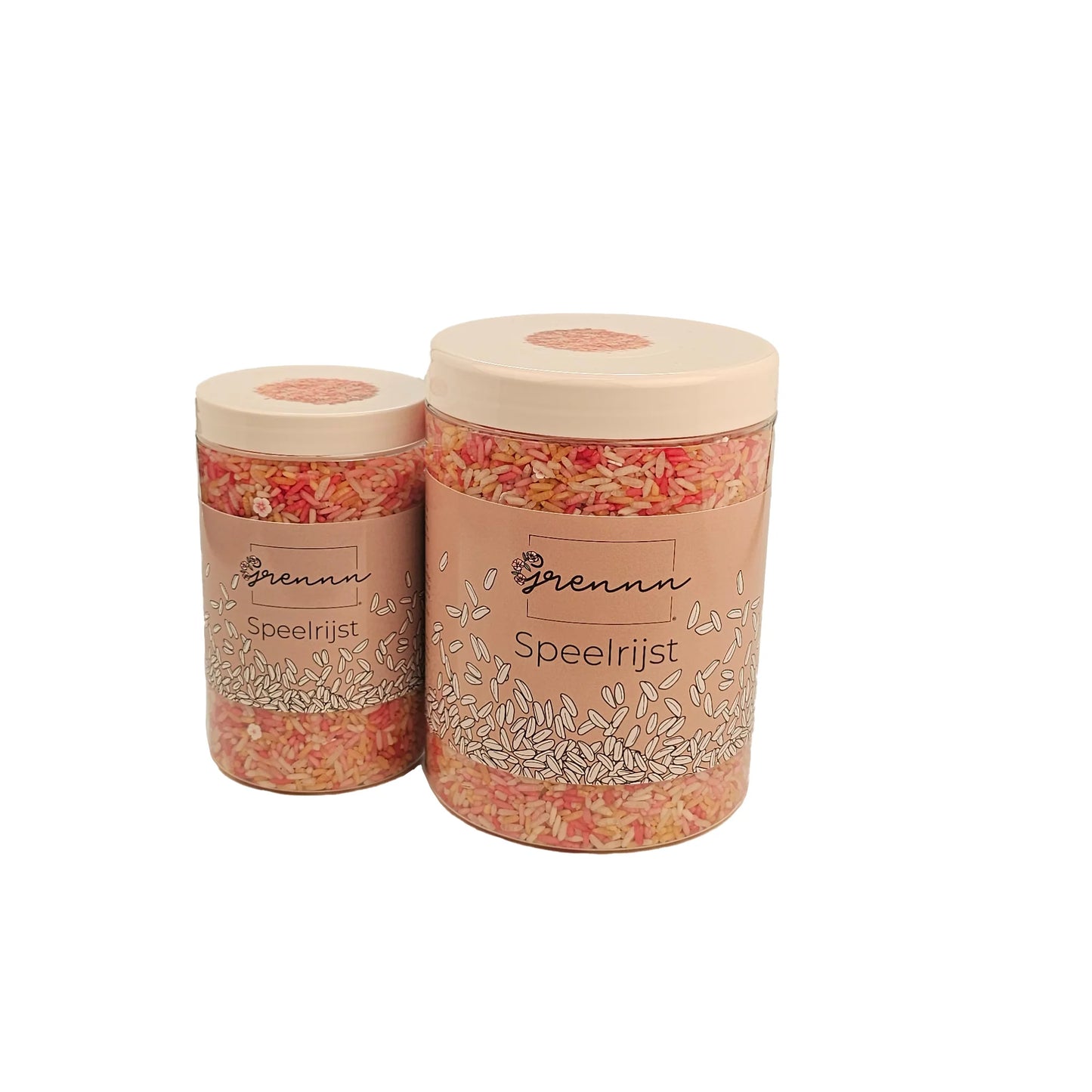 Grennn | Speelrijst | Pink flower mix