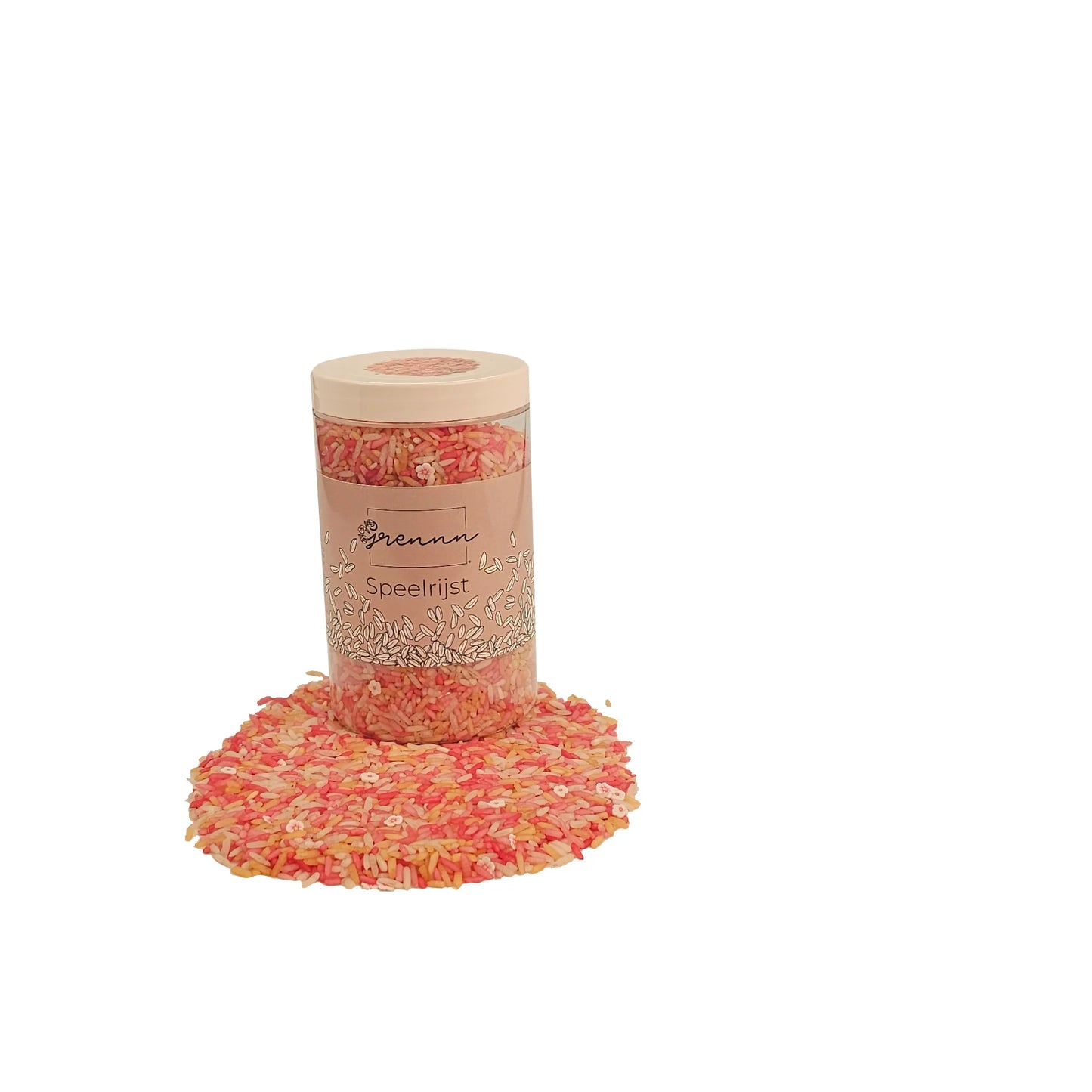 Grennn | Speelrijst | Pink flower mix