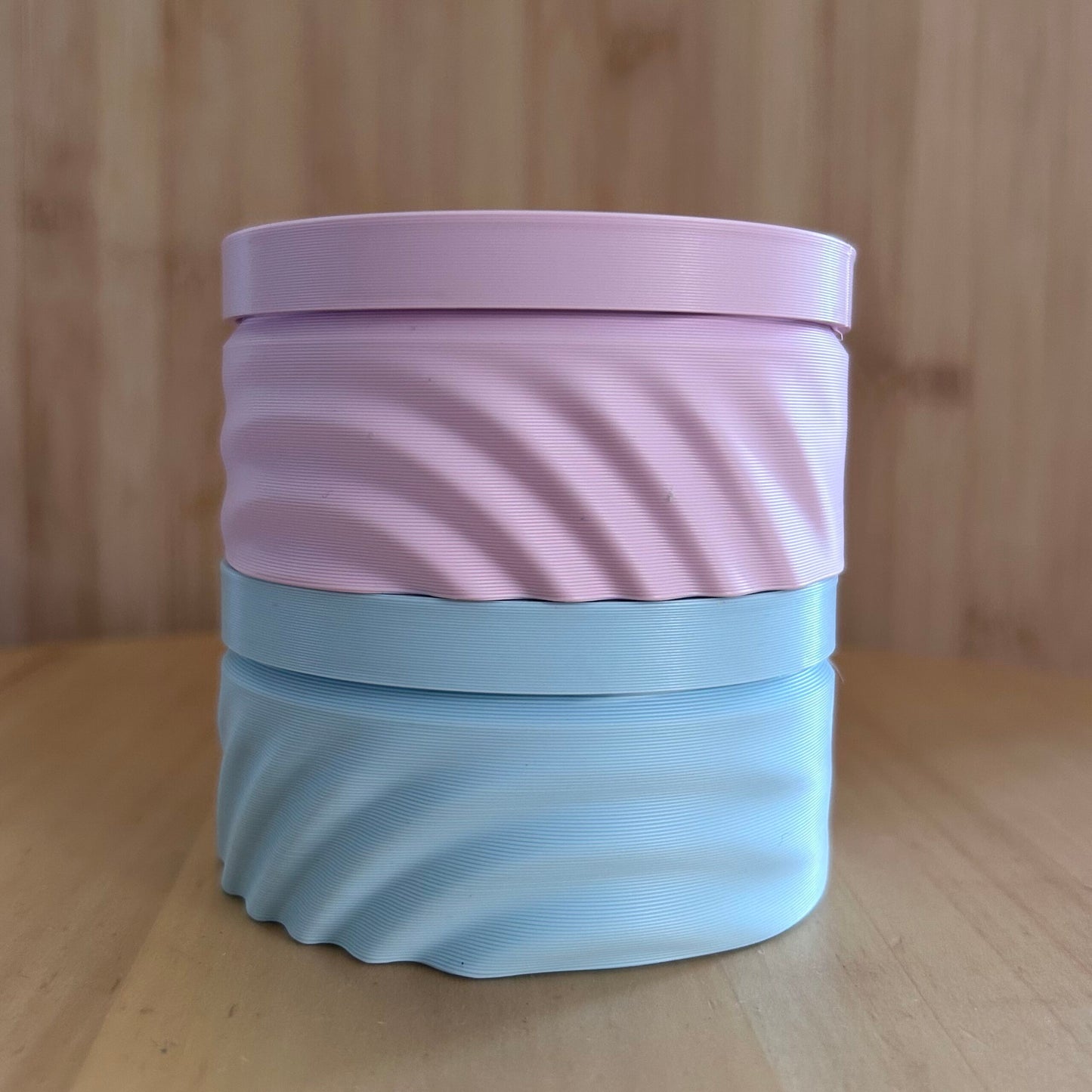 Tiny Green Labo | Eco travel case | Pastel blauw