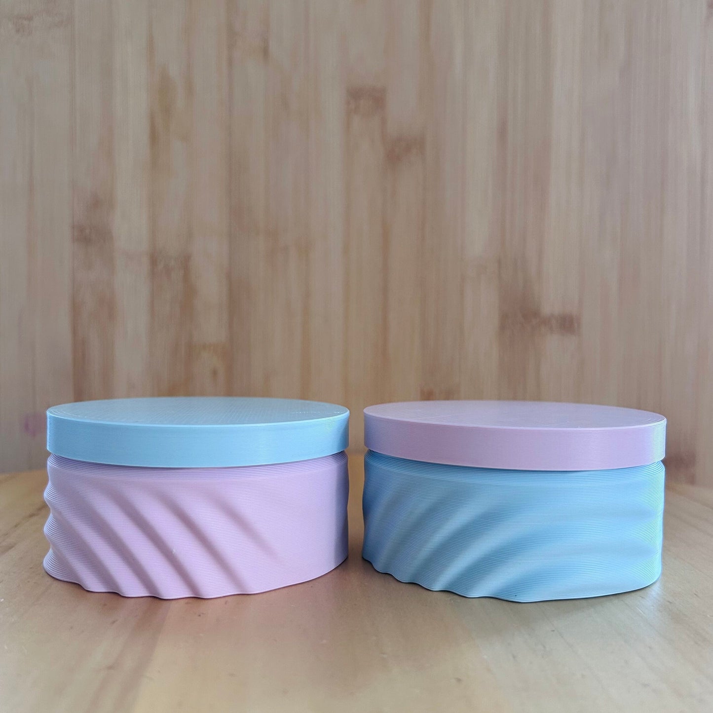 Tiny Green Labo | Eco travel case | Pastel blauw