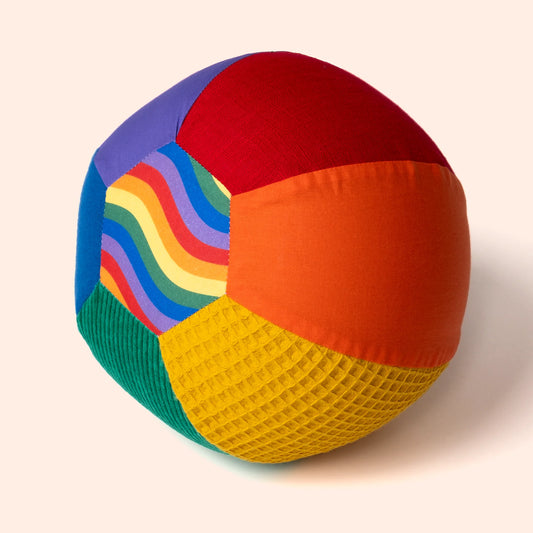 Little Botanic label | Sensorische ballonbal | Regenboog
