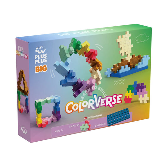 Plus-Plus | Big | Learn to build | Colorverse | 60 stuks