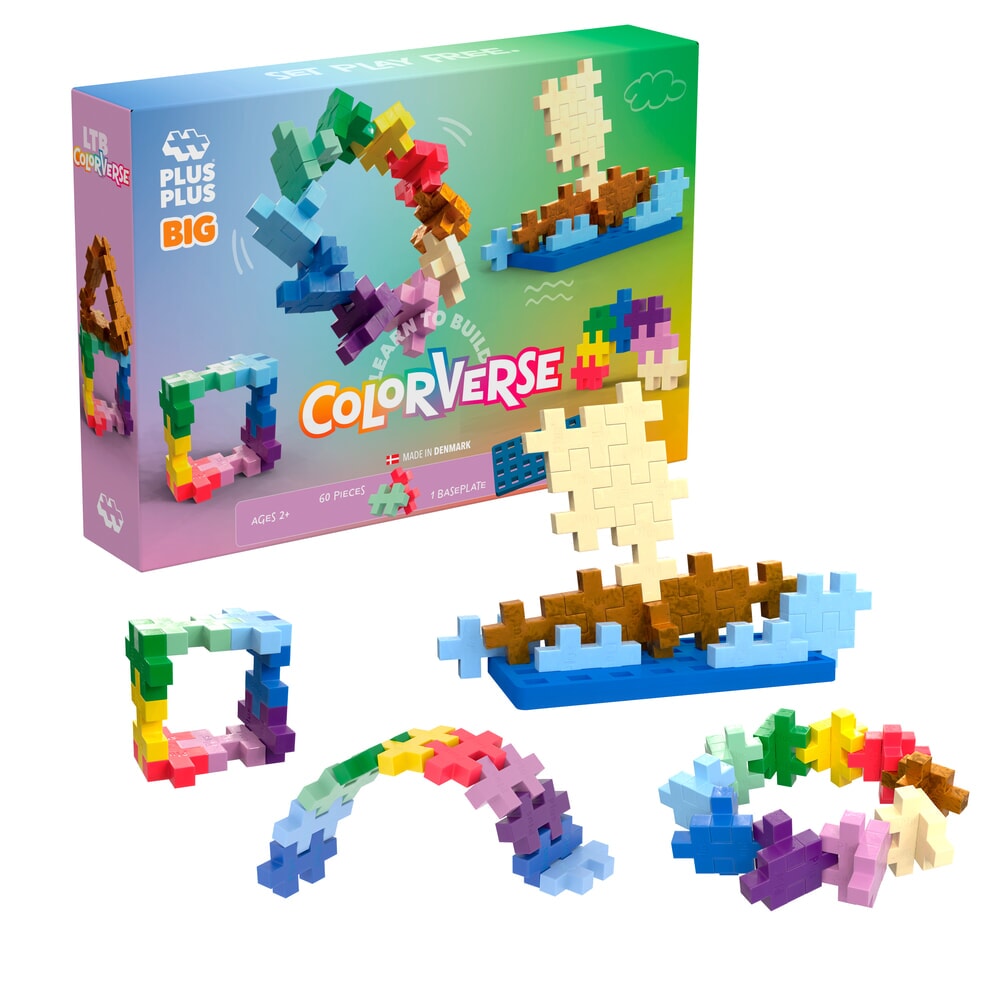 Plus-Plus | Big | Learn to build | Colorverse | 60 stuks