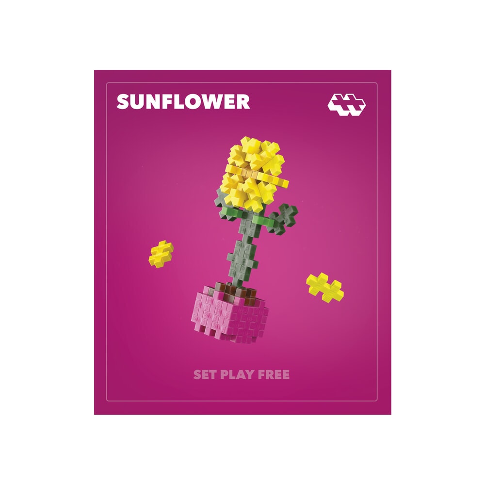 Plus-Plus | Plant Packs | Zonnebloem | 60 stuks