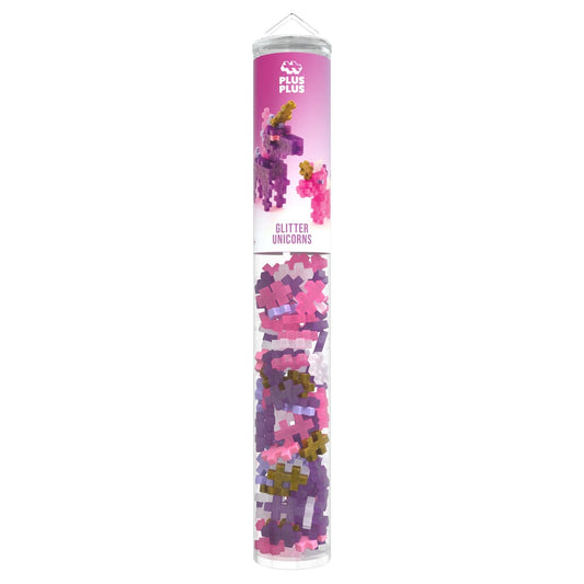 Plus-Plus | Tube | Glitter Unicorns | 100 stuks