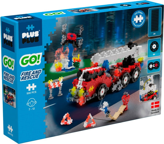 Plus-Plus | Learn to build | Go! Fire and rescue | 500 stuks
