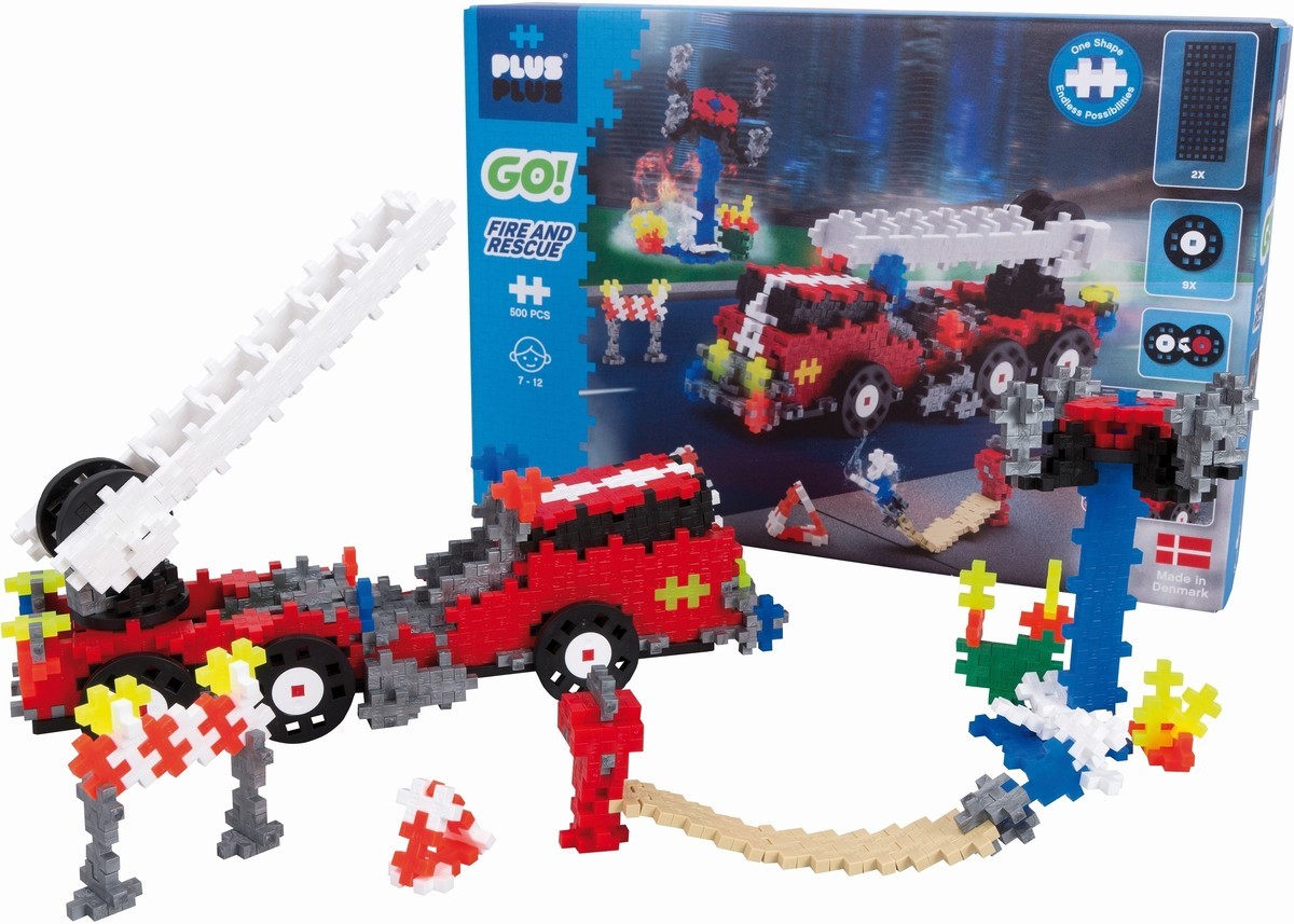 Plus-Plus | Learn to build | Go! Fire and rescue | 500 stuks