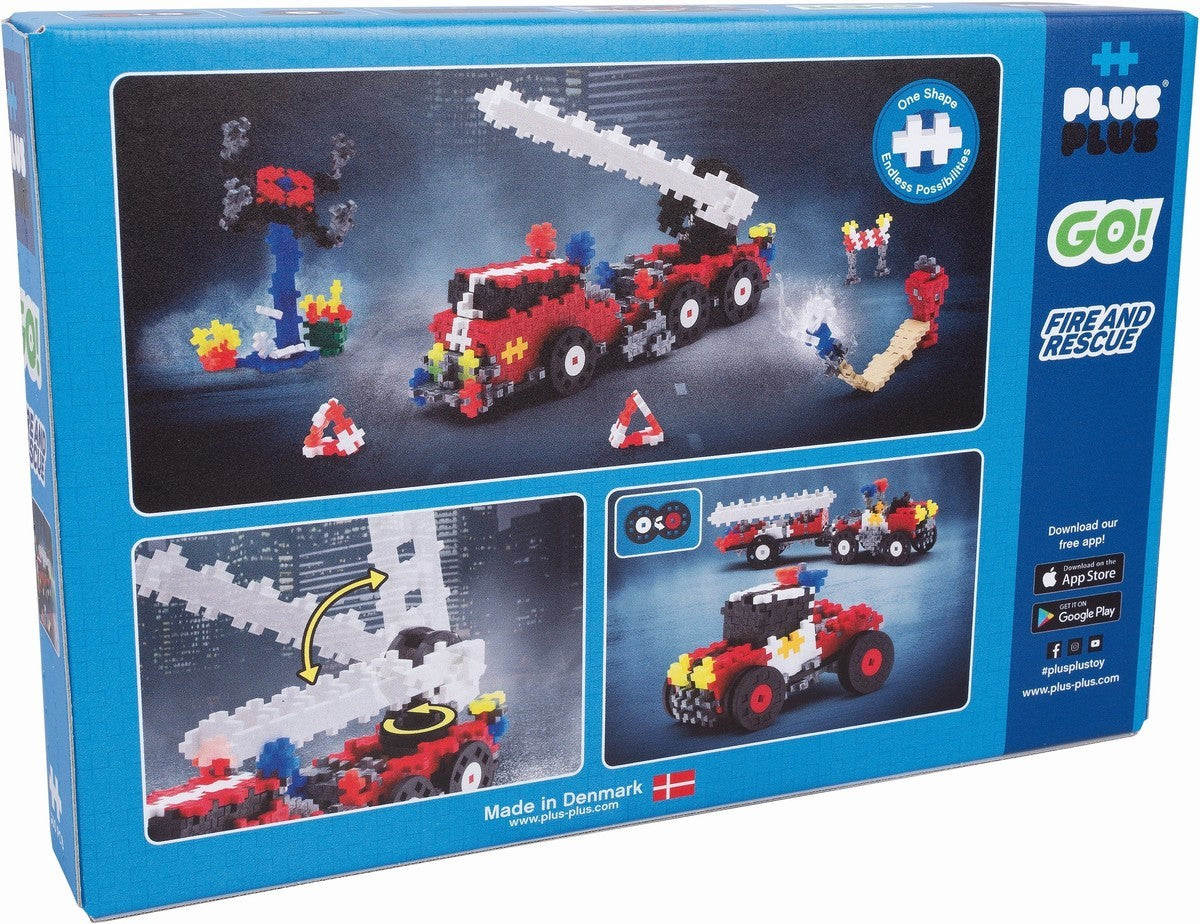 Plus-Plus | Learn to build | Go! Fire and rescue | 500 stuks