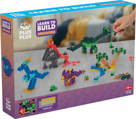 Plus-Plus | Learn to build | Dinosaurs | 600 stuks