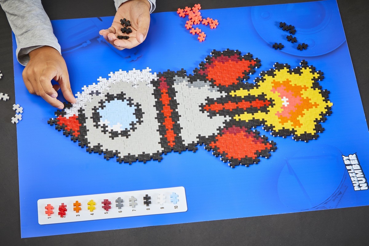 Plus-Plus | Puzzle by number | Raket | 500 stuks