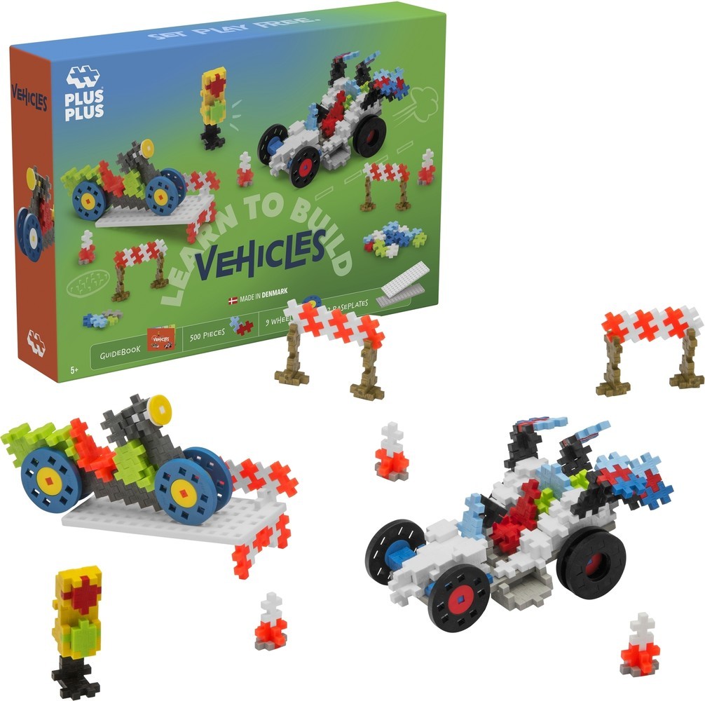 Plus-Plus | Learn to build | Voertuigen | 500 stuks