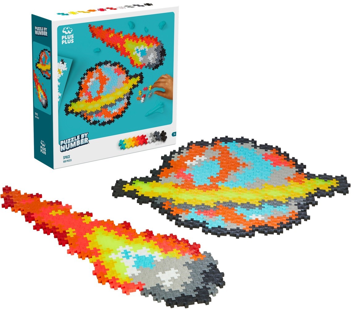 Plus-Plus | Puzzle by number | Ruimte | 500 stuks