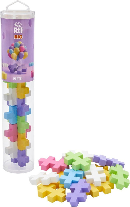 Plus-Plus | Big | Tube | Pastel | 15 stuks
